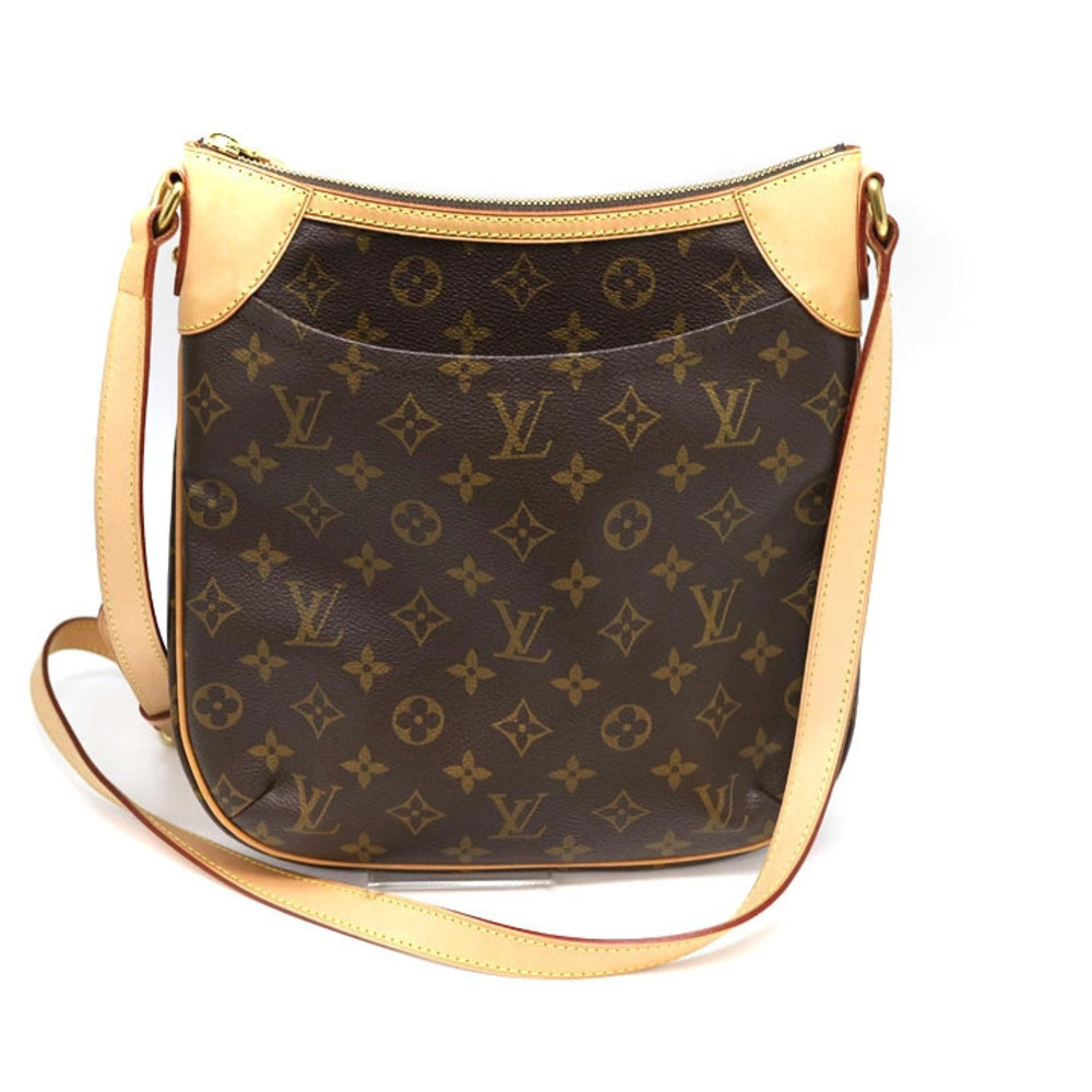 Louis Vuitton Brown Canvas Shoulder Bag Monogram LV Odeon